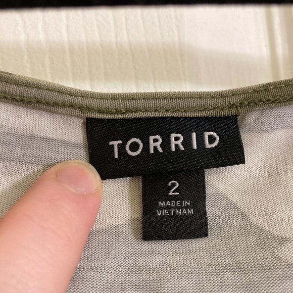 Torrid Tank Camo Plus Size Size 2 Military Inspired Chic Green - Picture 2 of 3